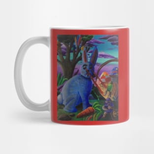 Rabbit Terrorizing Easter Eggs Mug